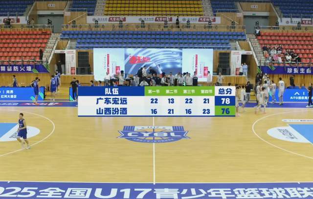 广东队以微弱优势险胜山西队